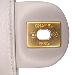 CC Quilted Lambskin Rounded Flap