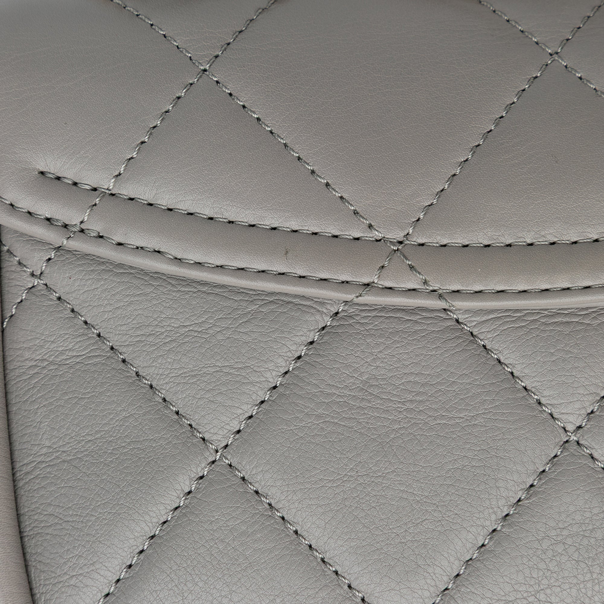 CC Quilted Lambskin Rounded Flap