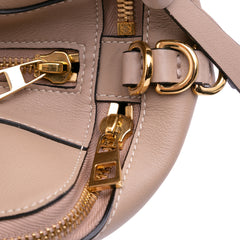 Anagram Leather Zipper Bag