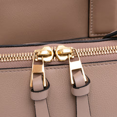 Anagram Leather Zipper Bag