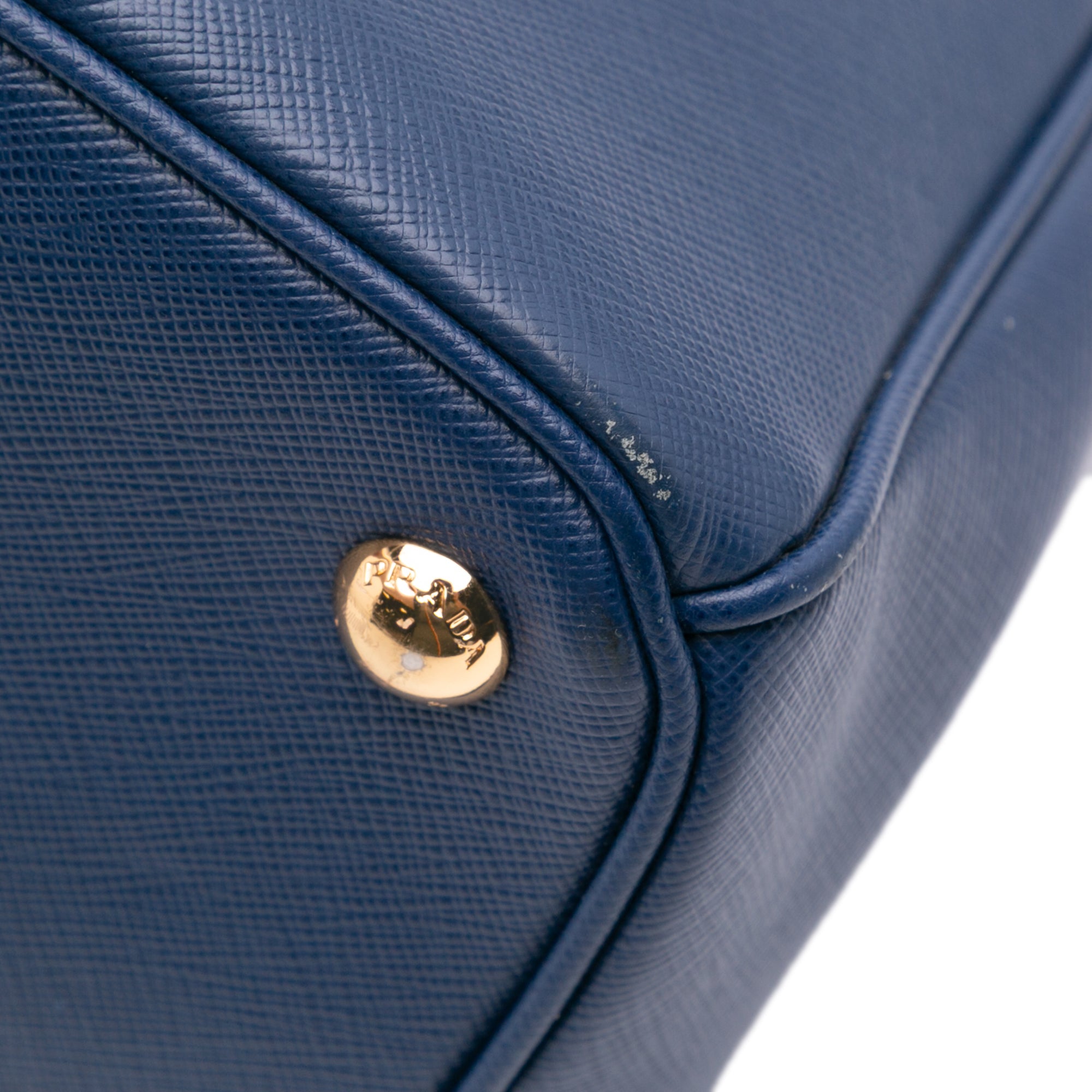 Saffiano Lux Galleria Double Zip Front Pocket Satchel