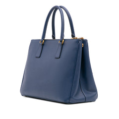 Saffiano Lux Galleria Double Zip Front Pocket Satchel