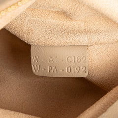 Medium Bicolor Calfskin and Suede Trapeze Satchel