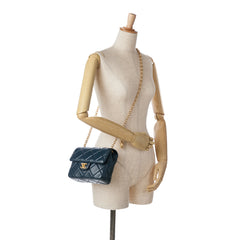 Mini Square CC Quilted Lambskin Flap