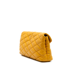 Quilted Lambskin Sade Puffer Envelope Clutch