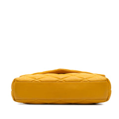 Quilted Lambskin Sade Puffer Envelope Clutch