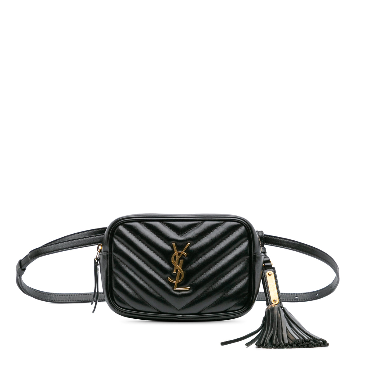 Quilted Calfskin Tassel Lou Belt Bag
