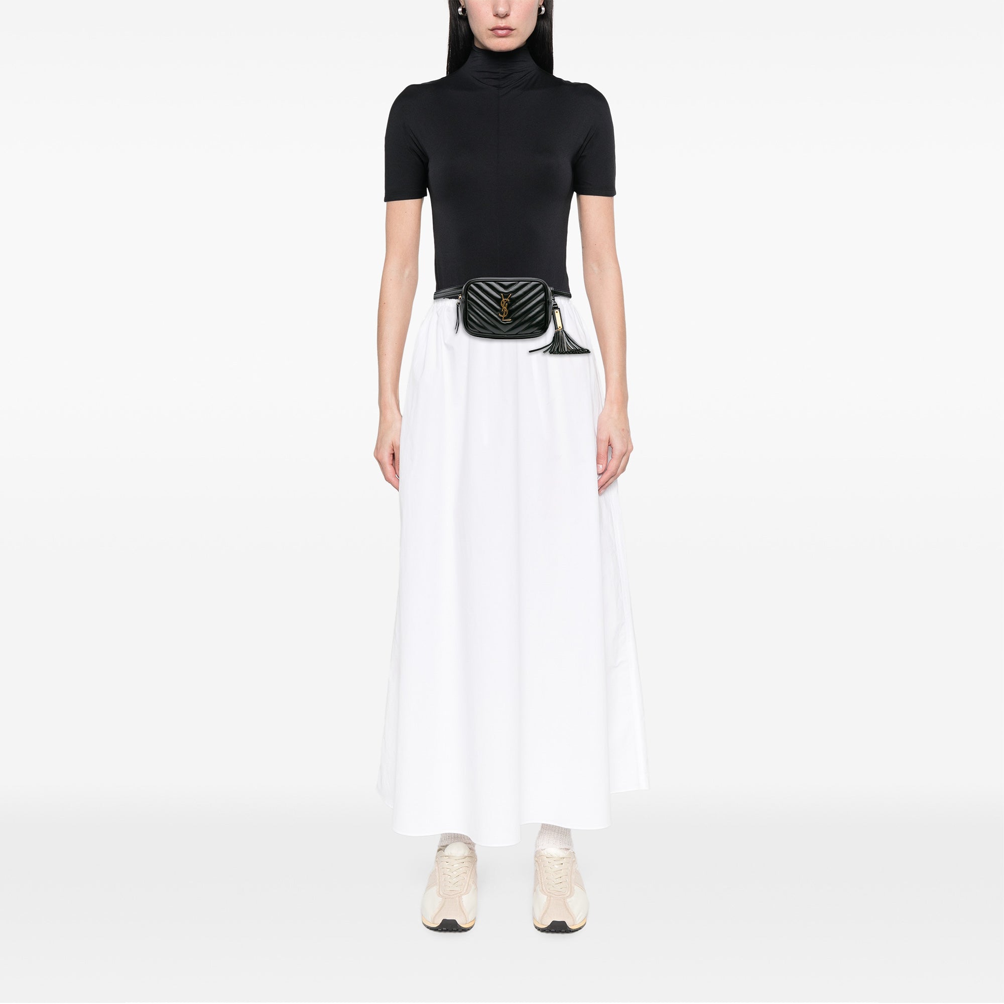 Quilted Calfskin Tassel Lou Belt Bag