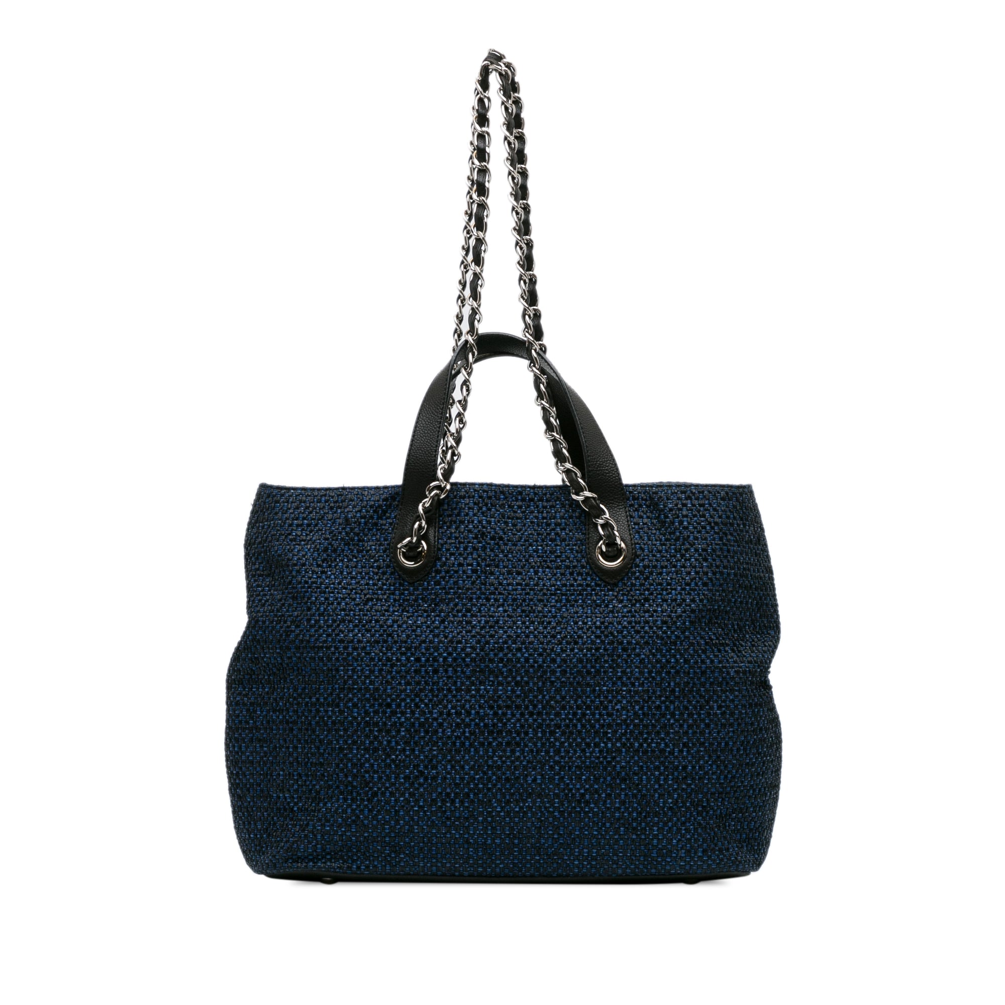 CC Straw and Caviar Drawstring Shopping Tote_2