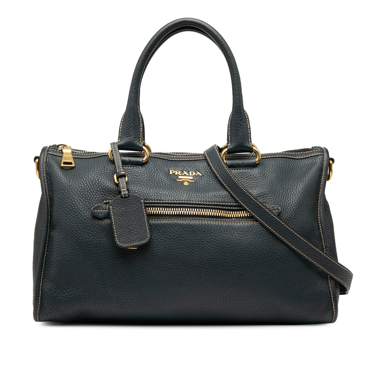Vitello Daino Zip Top Satchel