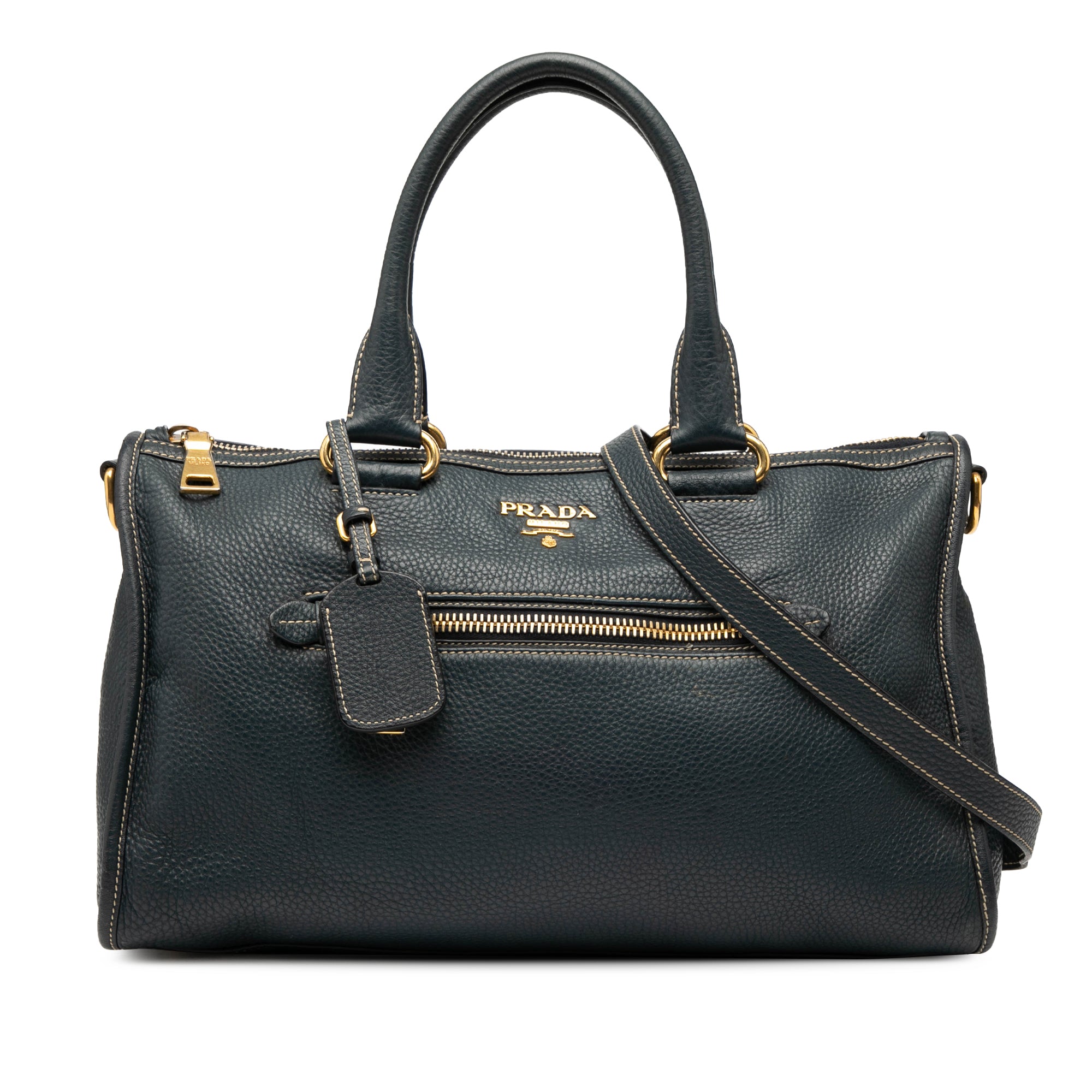 Vitello Daino Zip Top Satchel