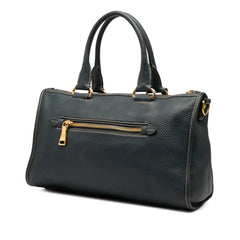 Vitello Daino Zip Top Satchel