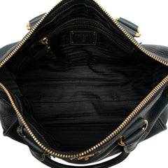 Vitello Daino Zip Top Satchel