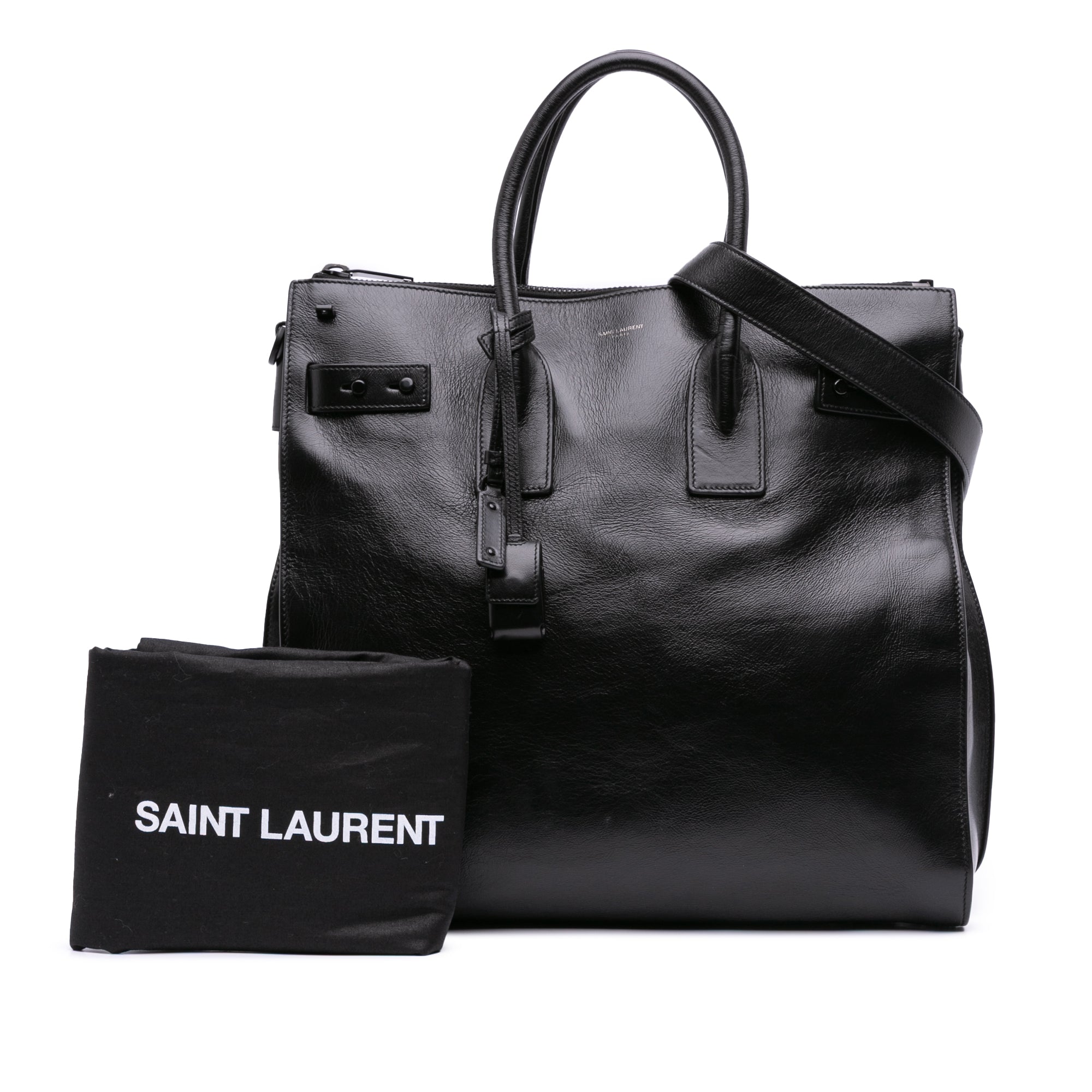 Textured Patent Sac De Jour North South Satchel