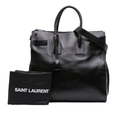 Textured Patent Sac De Jour North South Satchel