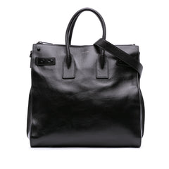 Textured Patent Sac De Jour North South Satchel