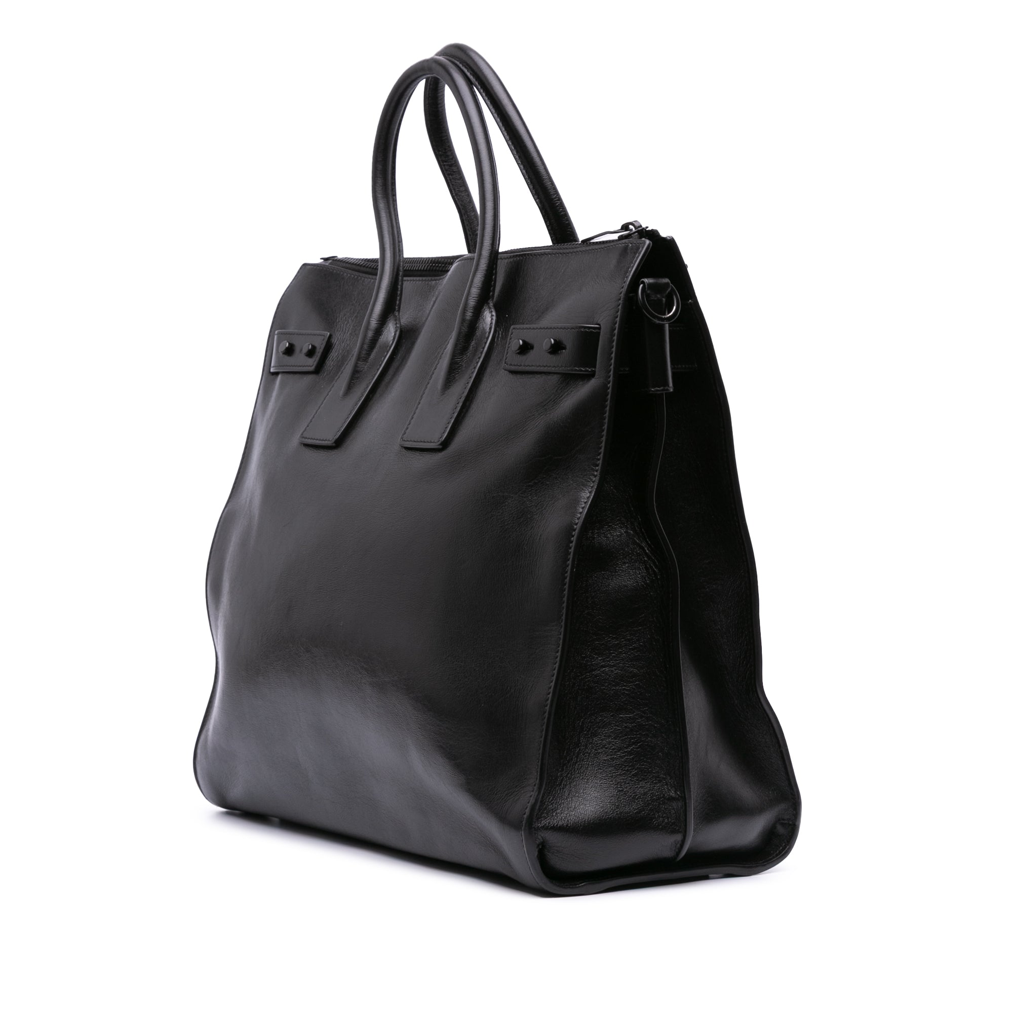 Textured Patent Sac De Jour North South Satchel