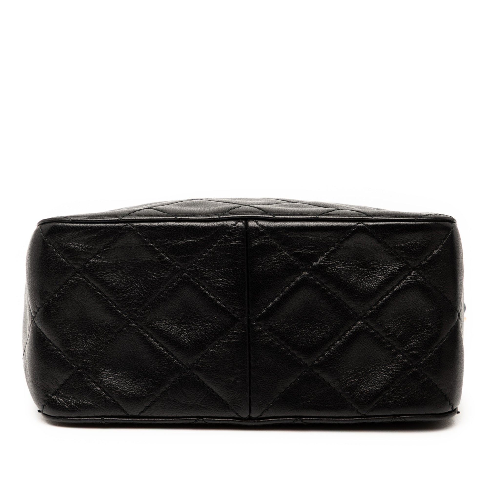 CC Quilted Lambskin Turnlock Handbag