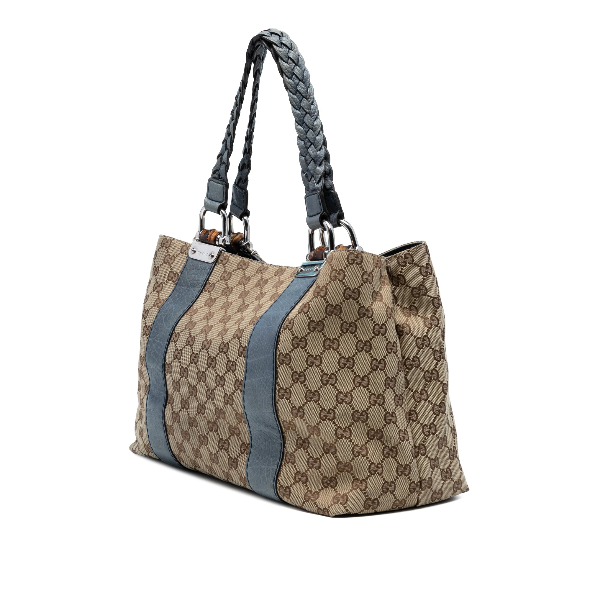 Medium GG Canvas Bamboo Libeccio Tote