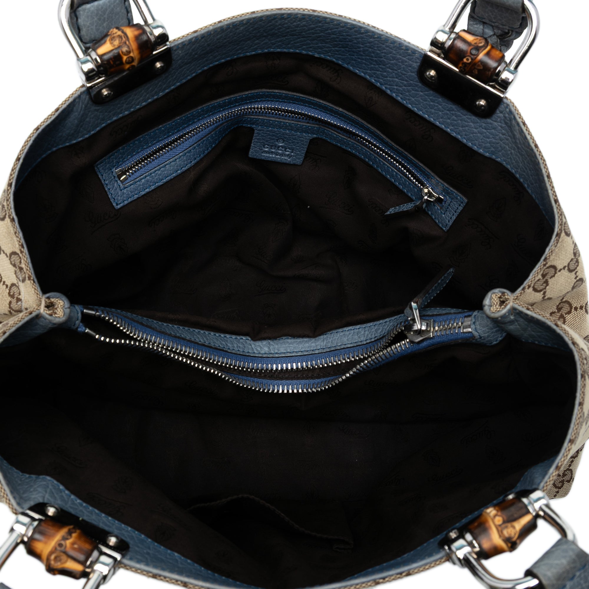 Medium GG Canvas Bamboo Libeccio Tote