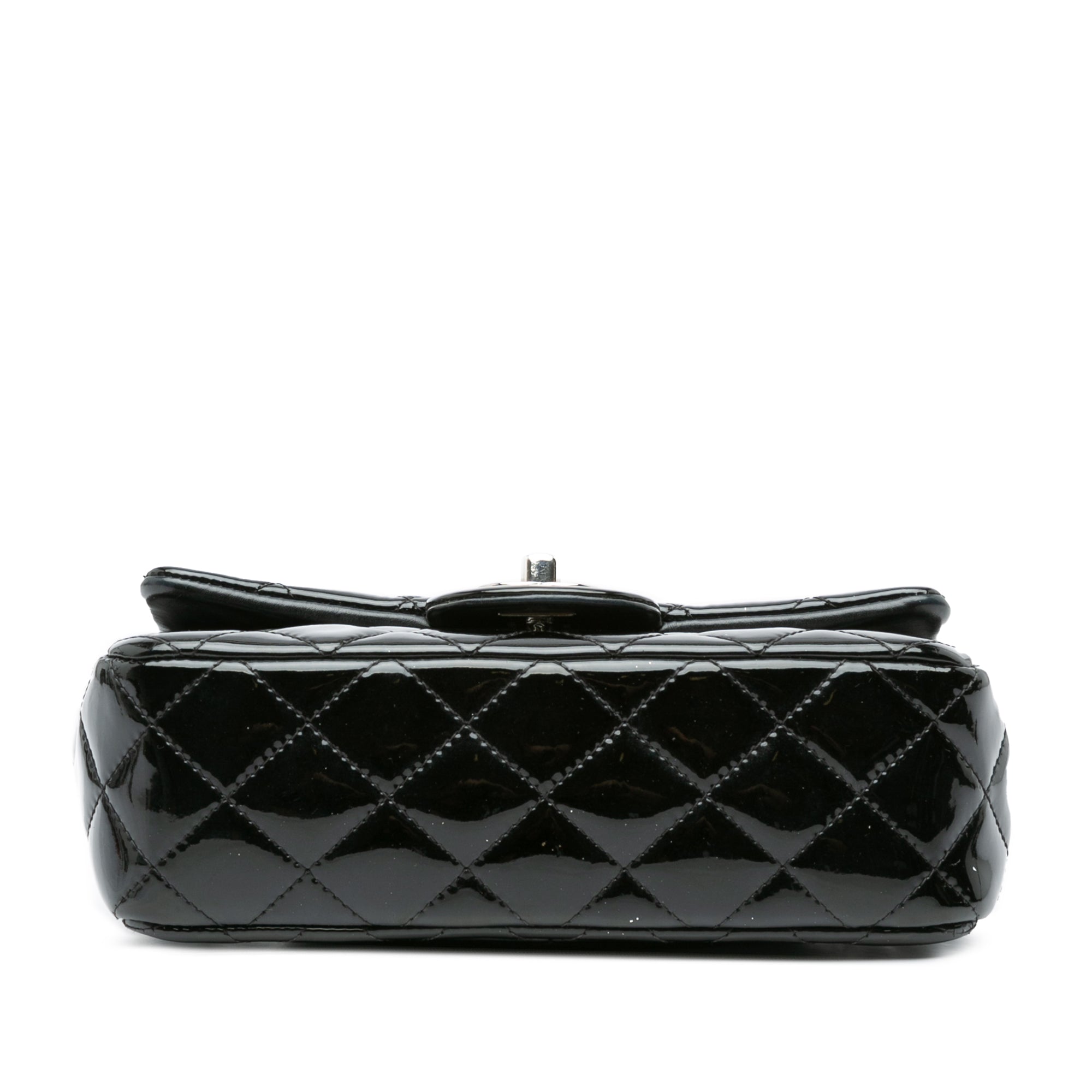 Mini Rectangular Classic Patent Single Flap