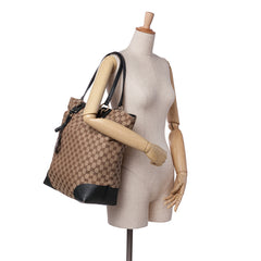 Large GG Canvas GG Charm Tote