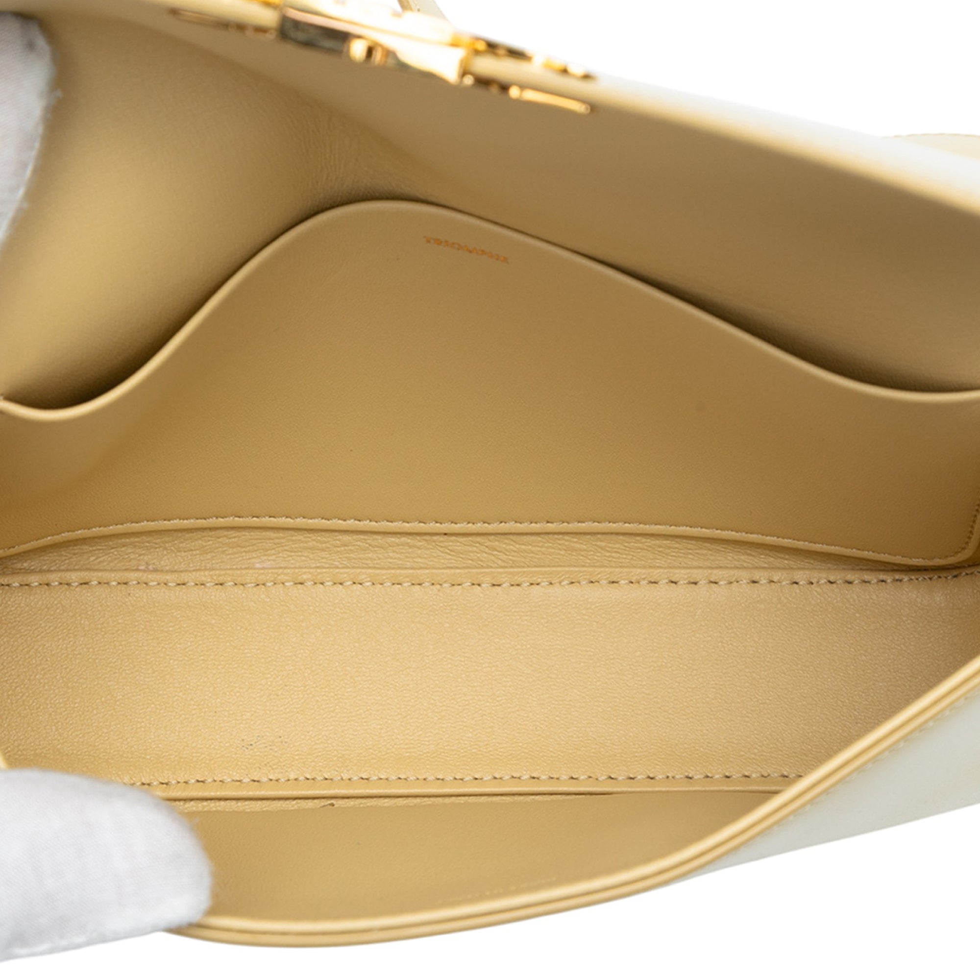 Shiny Calfskin Claude Shoulder Bag