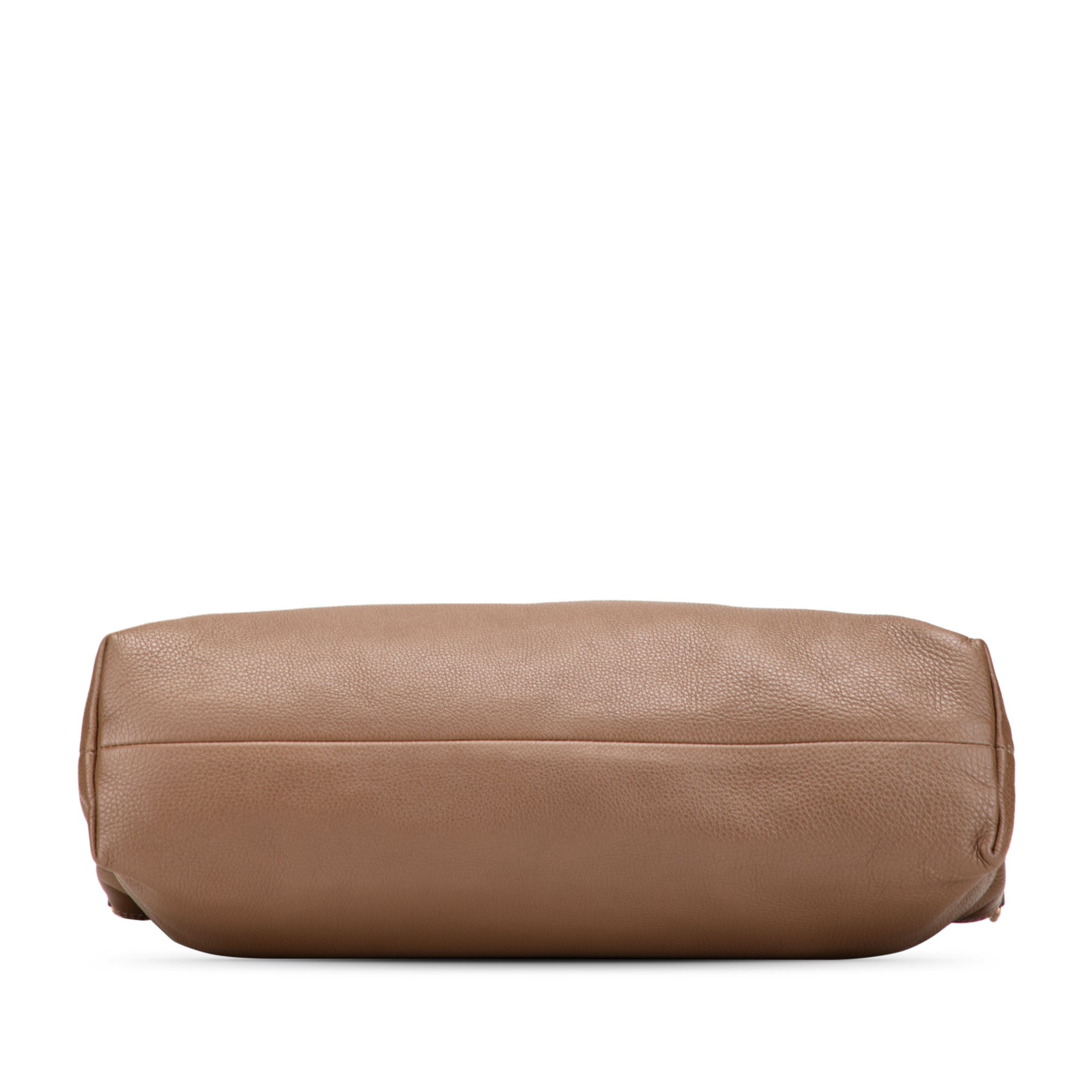 Large Calfskin Bamboo Shopper Satchel
