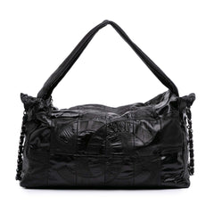 Lambskin and Patent Brooklyn Patchwork Hobo Bag
