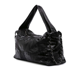 Lambskin and Patent Brooklyn Patchwork Hobo Bag