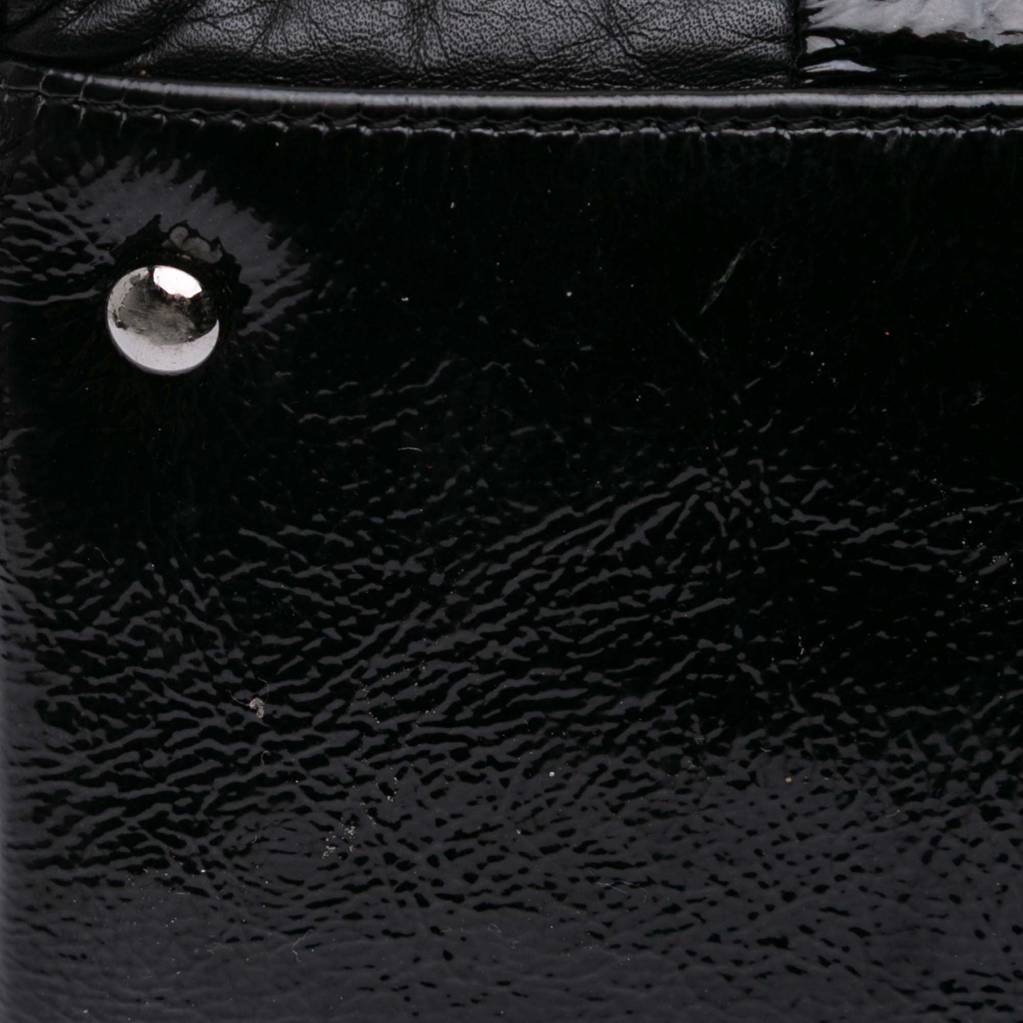 Lambskin and Patent Brooklyn Patchwork Hobo Bag