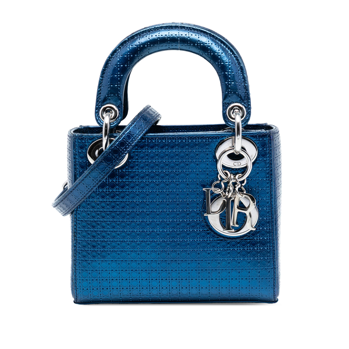 Mini Metallic Patent Microcannage Lady Dior