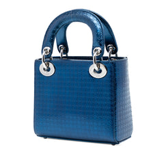Mini Metallic Patent Microcannage Lady Dior