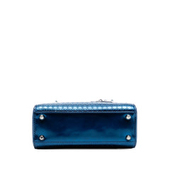 Mini Metallic Patent Microcannage Lady Dior