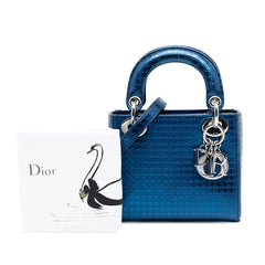 Mini Metallic Patent Microcannage Lady Dior