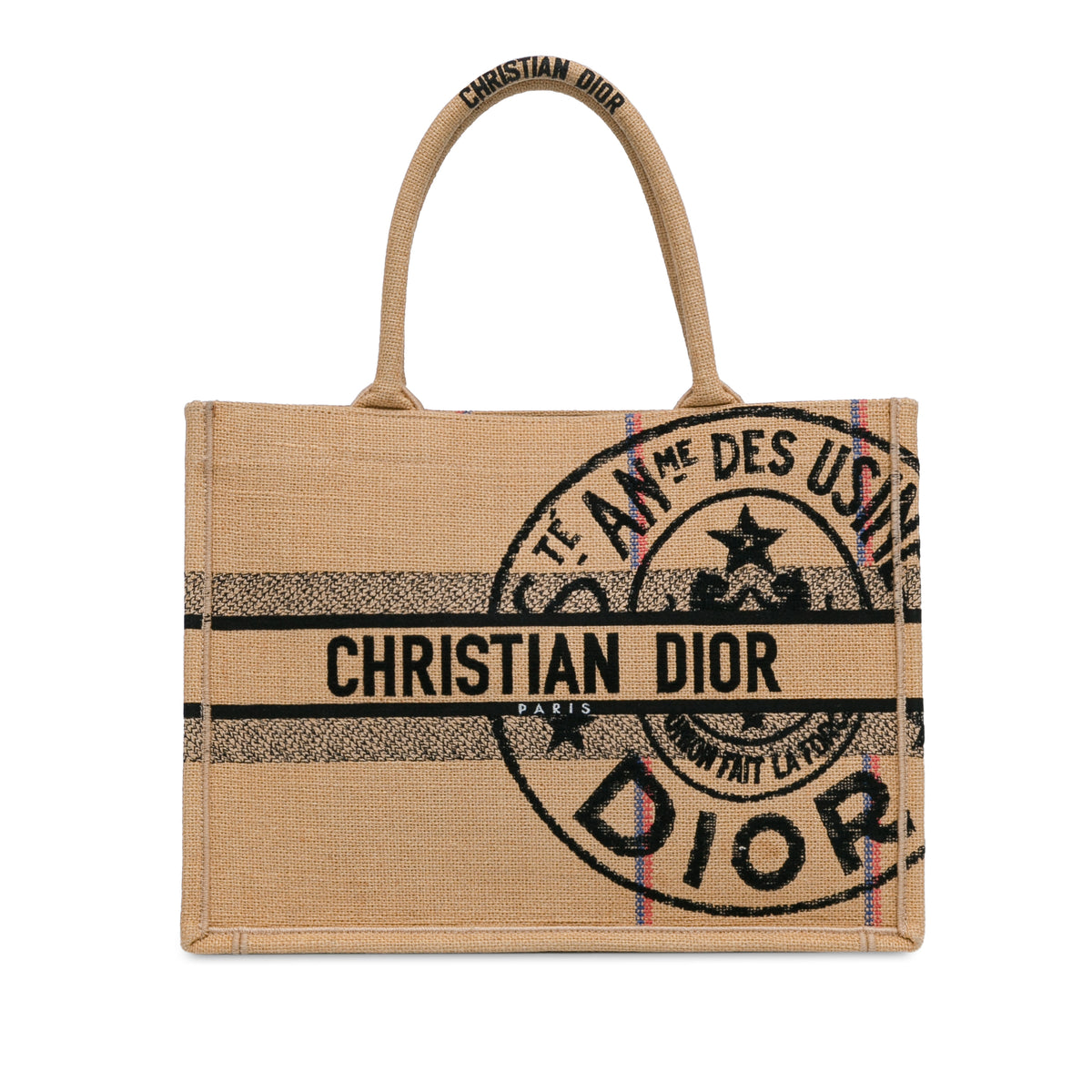 Medium Canvas Jute Book Tote