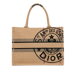 Medium Canvas Jute Book Tote