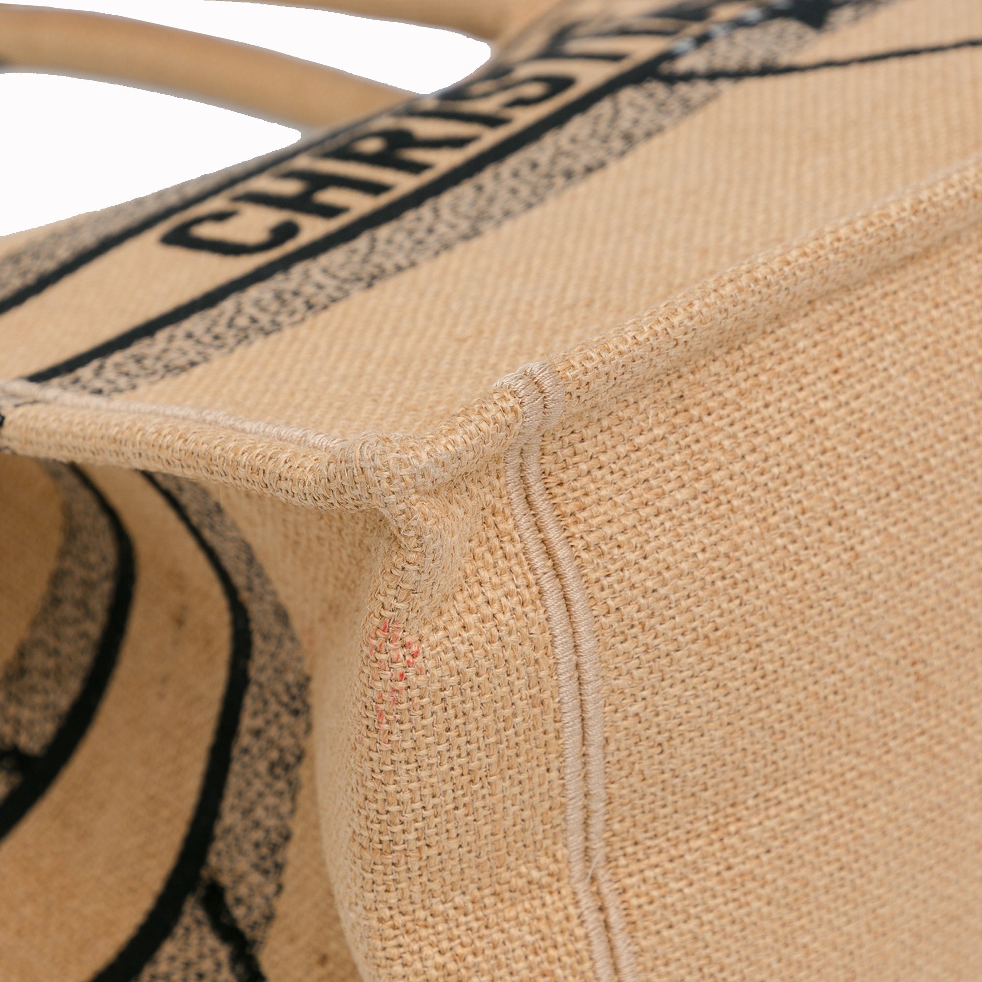 Medium Canvas Jute Book Tote