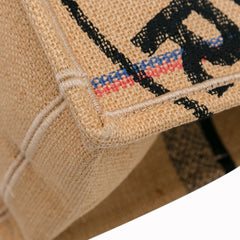 Medium Canvas Jute Book Tote