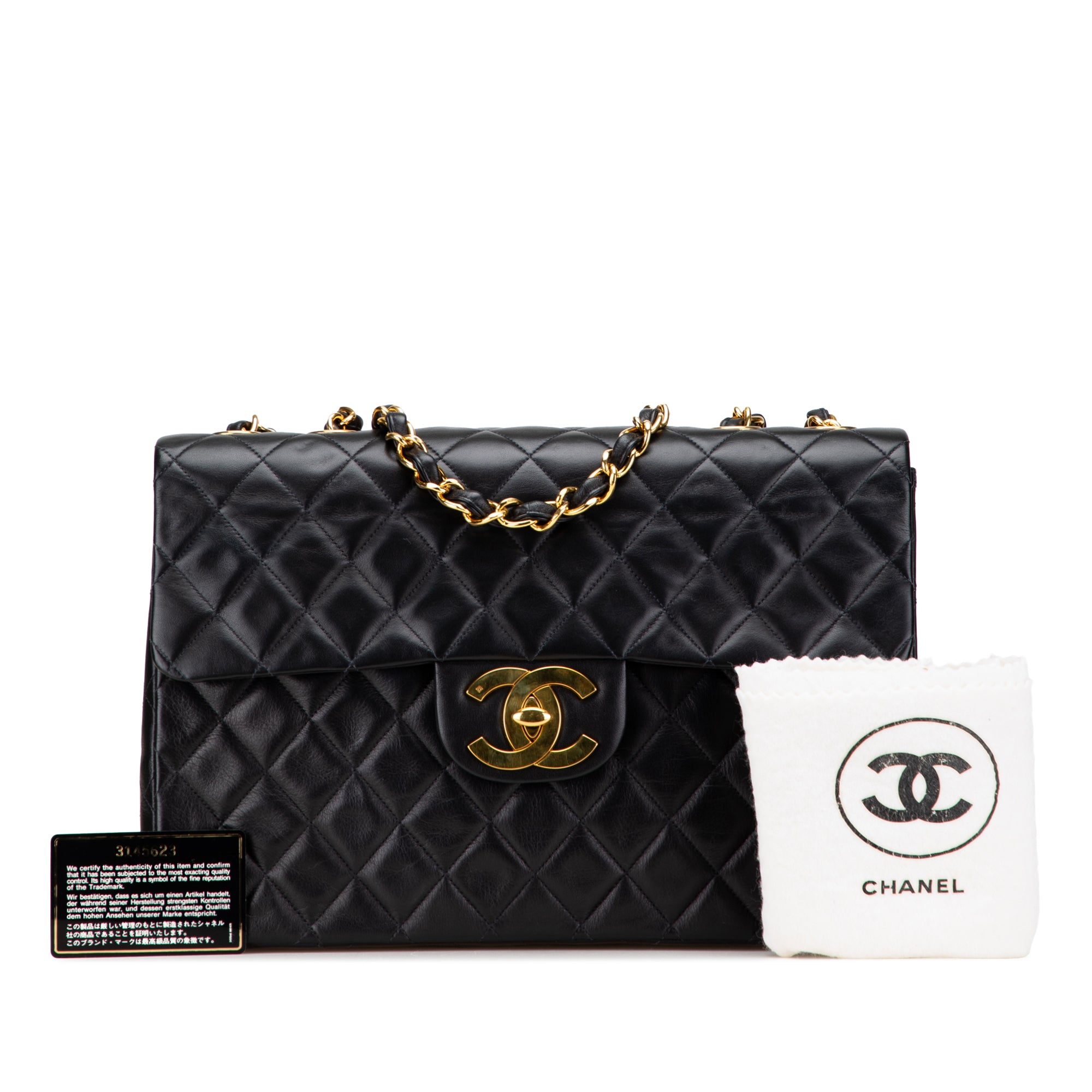 Maxi XL Classic Lambskin Single Flap