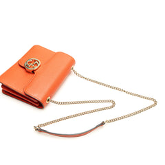 Small Dollar Calfskin Interlocking G Crossbody