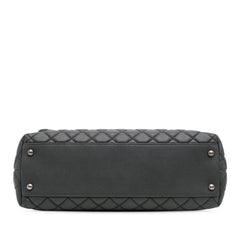 Large Quilted Caviar Coco Top Handle Bag