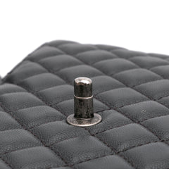 Large Quilted Caviar Coco Top Handle Bag