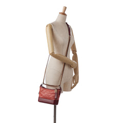 Small Chevron Lambskin Gabrielle Crossbody