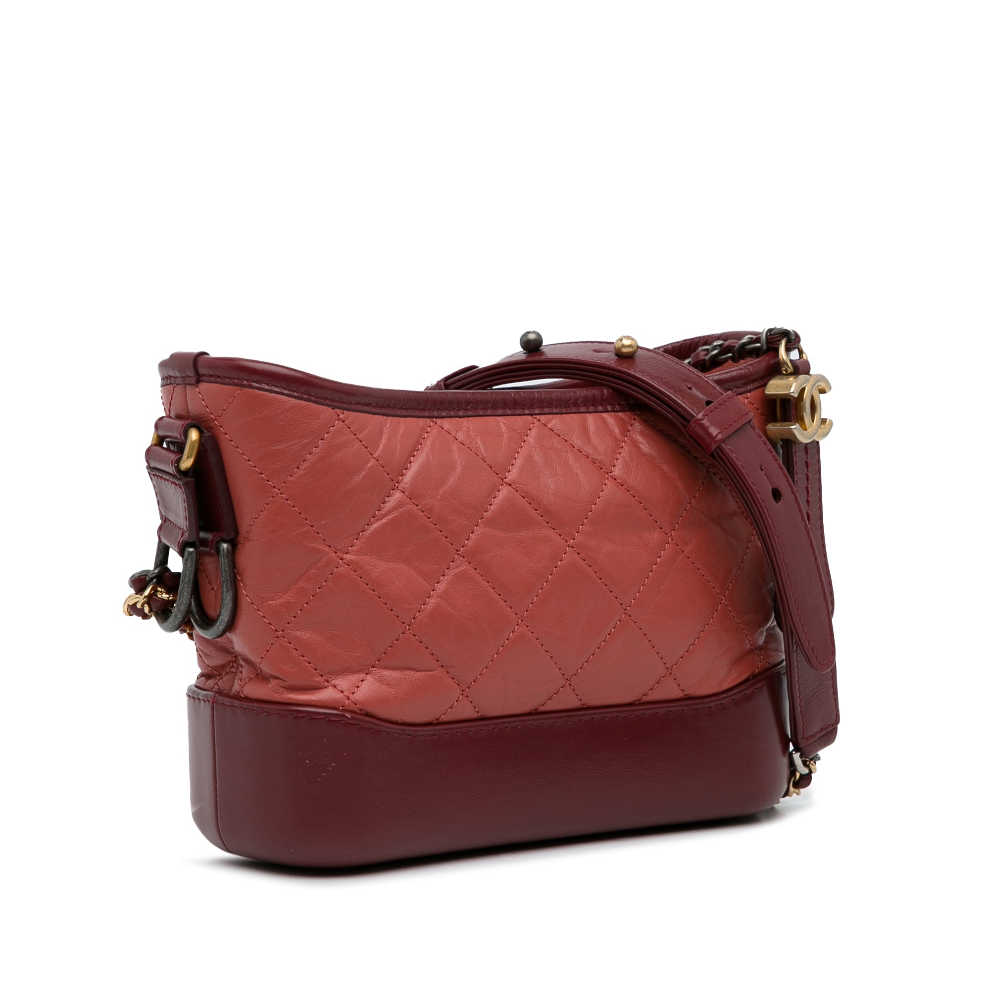 Small Chevron Lambskin Gabrielle Crossbody