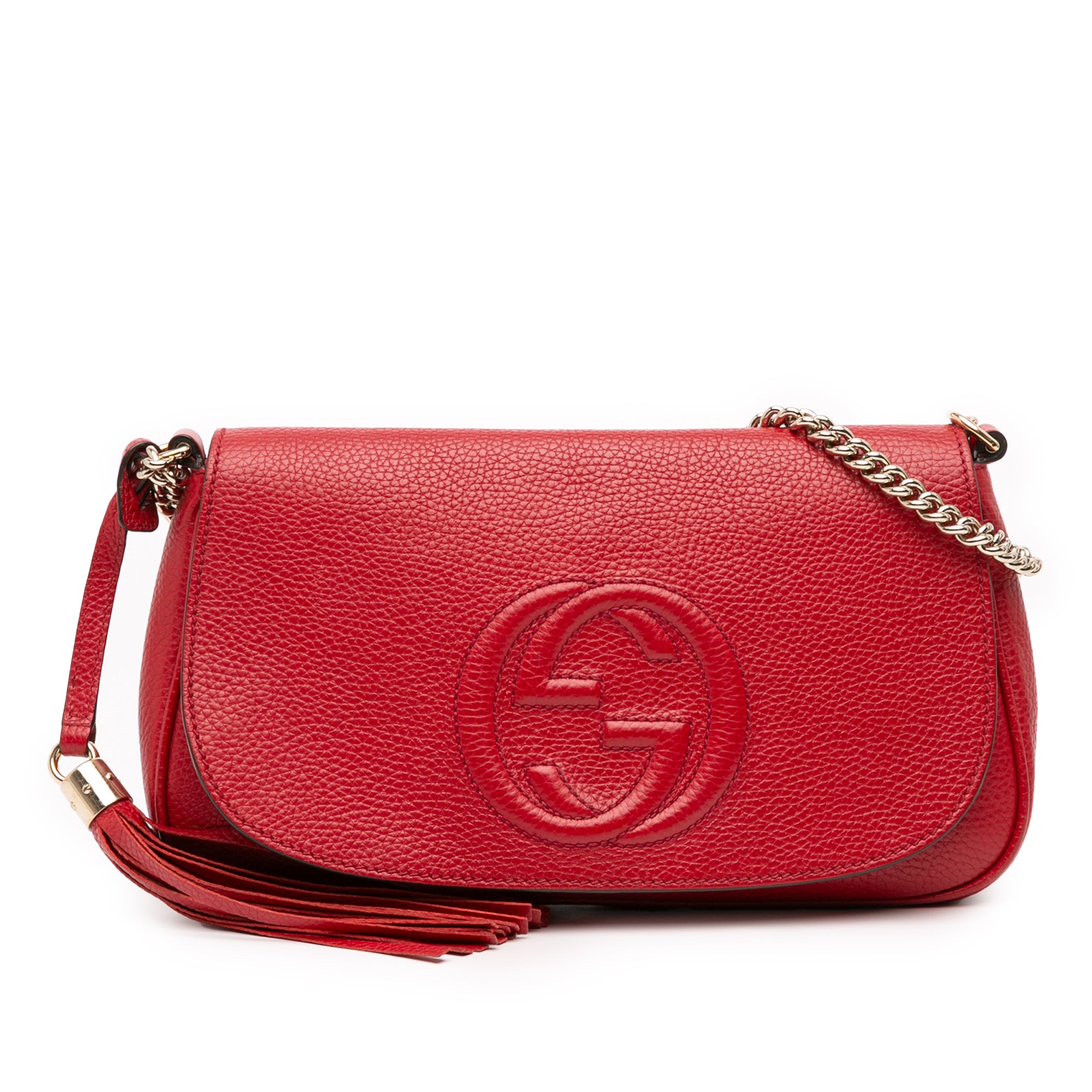 Medium Leather Soho Chain Flap Crossbody