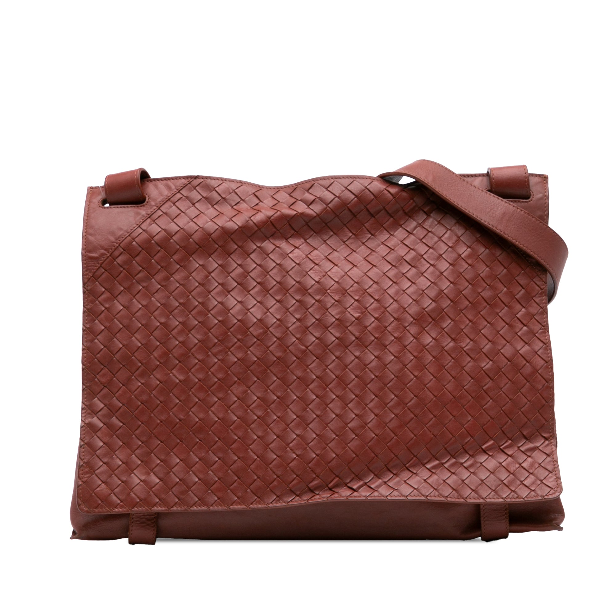 Nappa Intrecciato Flap Crossbody