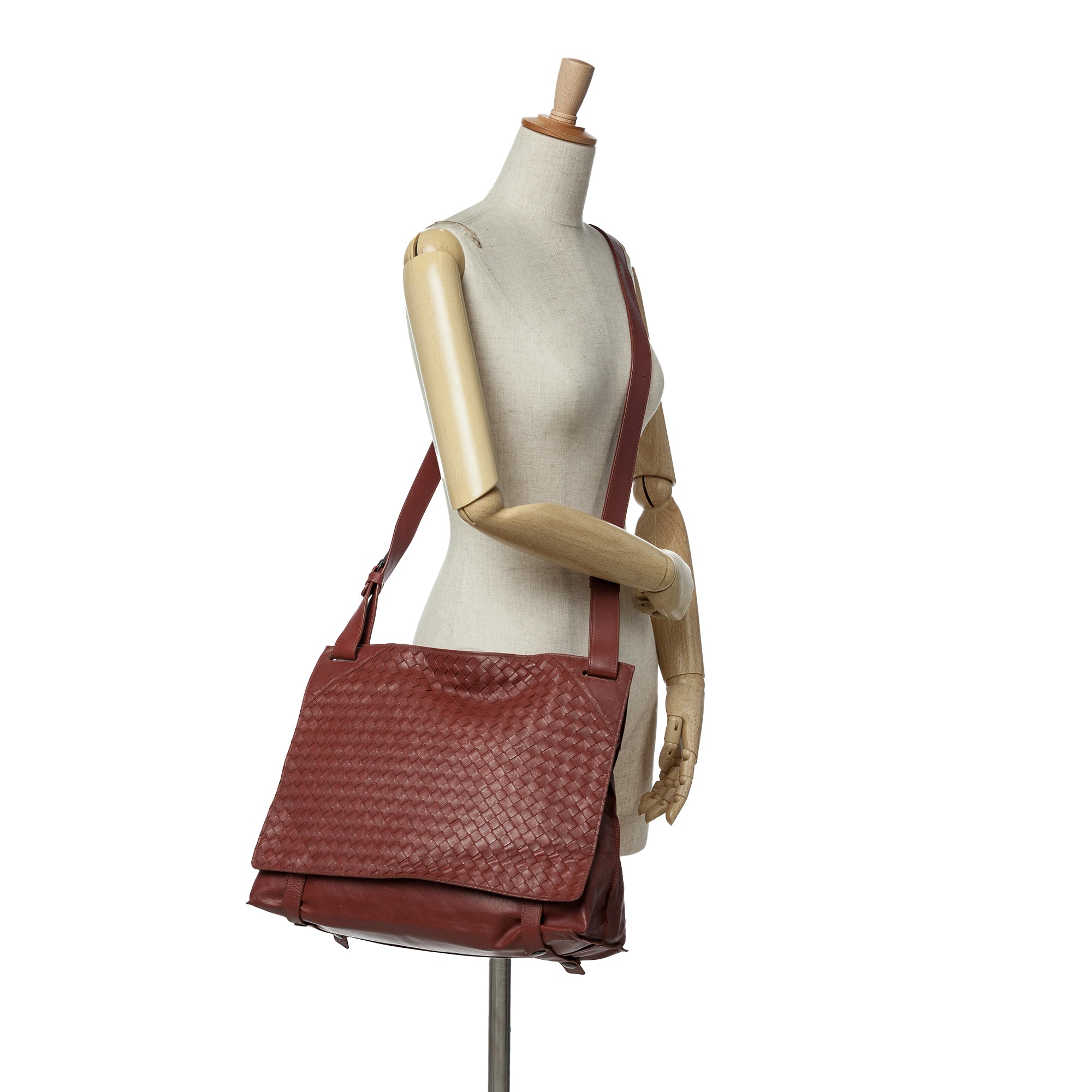 Nappa Intrecciato Flap Crossbody