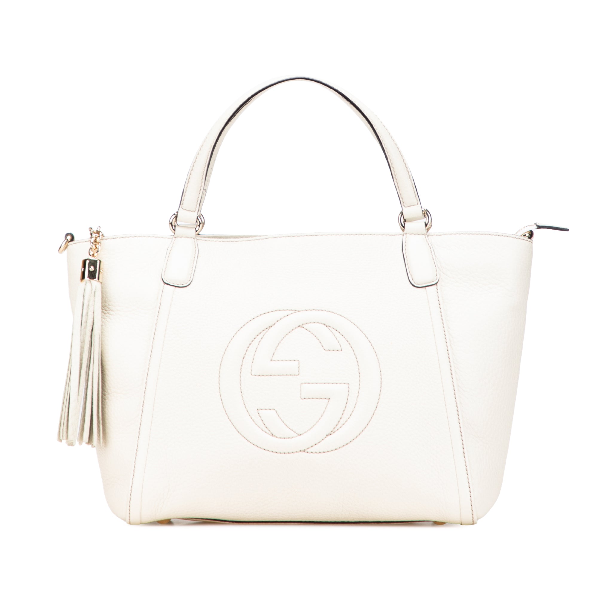 Small Pebbled Leather Soho Cellarius Satchel