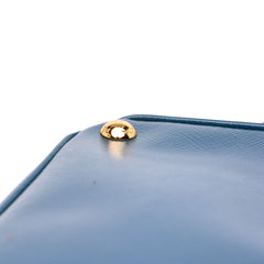 Medium Saffiano Vernice Galleria Double Zip Satchel